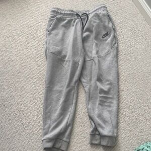 Nike Tech Gray Jogger Sweatpants with Drawstring